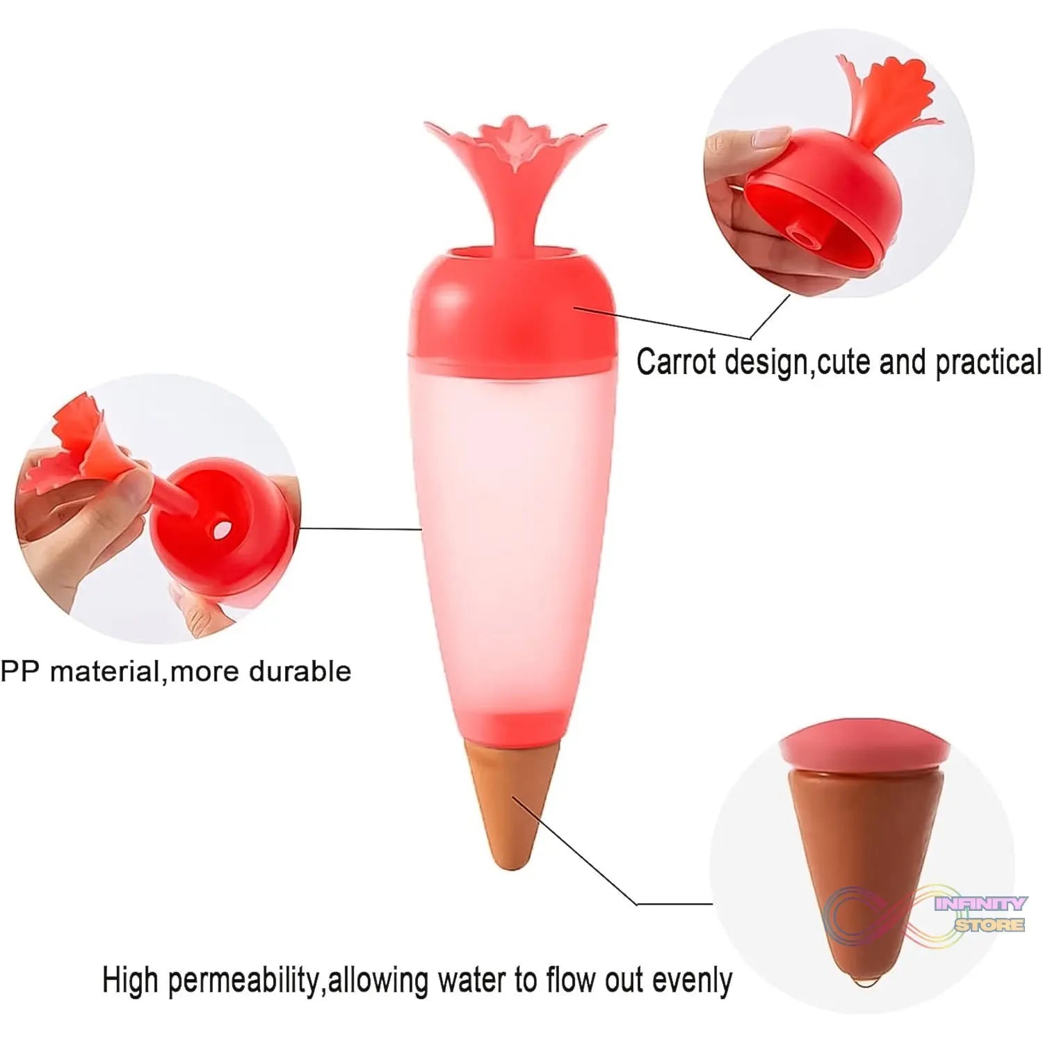 Self Watering Spike Plant Watering Globes And Automatic Plant Watering System (1 Pc) - infinityexculsivestore.com