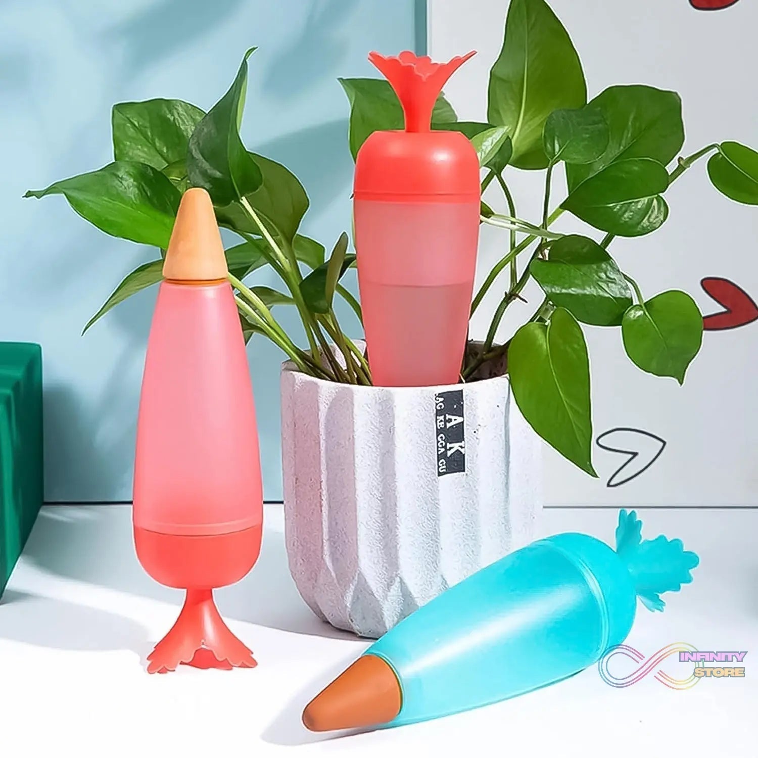 Self Watering Spike Plant Watering Globes And Automatic Plant Watering System (1 Pc) - infinityexculsivestore.com