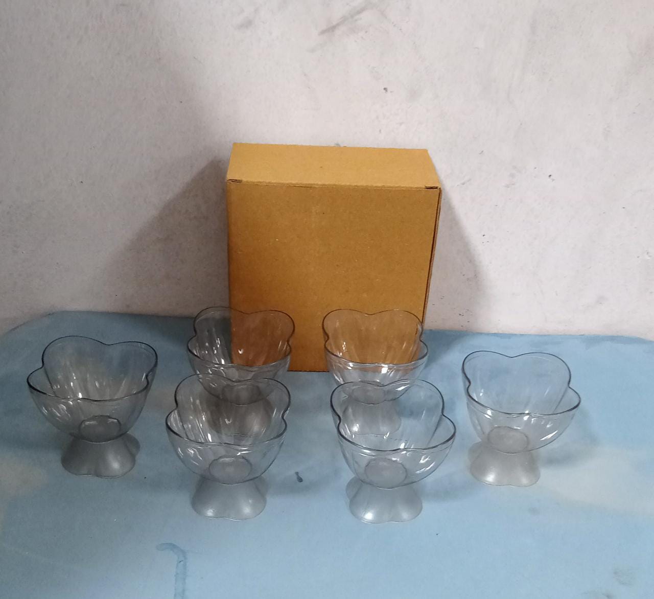 Serving Dessert Bowl Set - 6pcs Ice Cream, Salad, and Fruit Bowls (Brown Box) - infinityexculsivestore.com