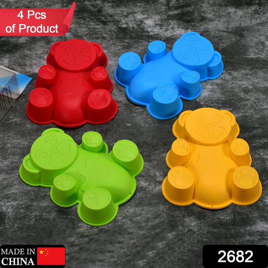 Set of 4 Silicone Animal Moulds for Cake, Chocolate, Soap & Candle Making - infinityexculsivestore.com