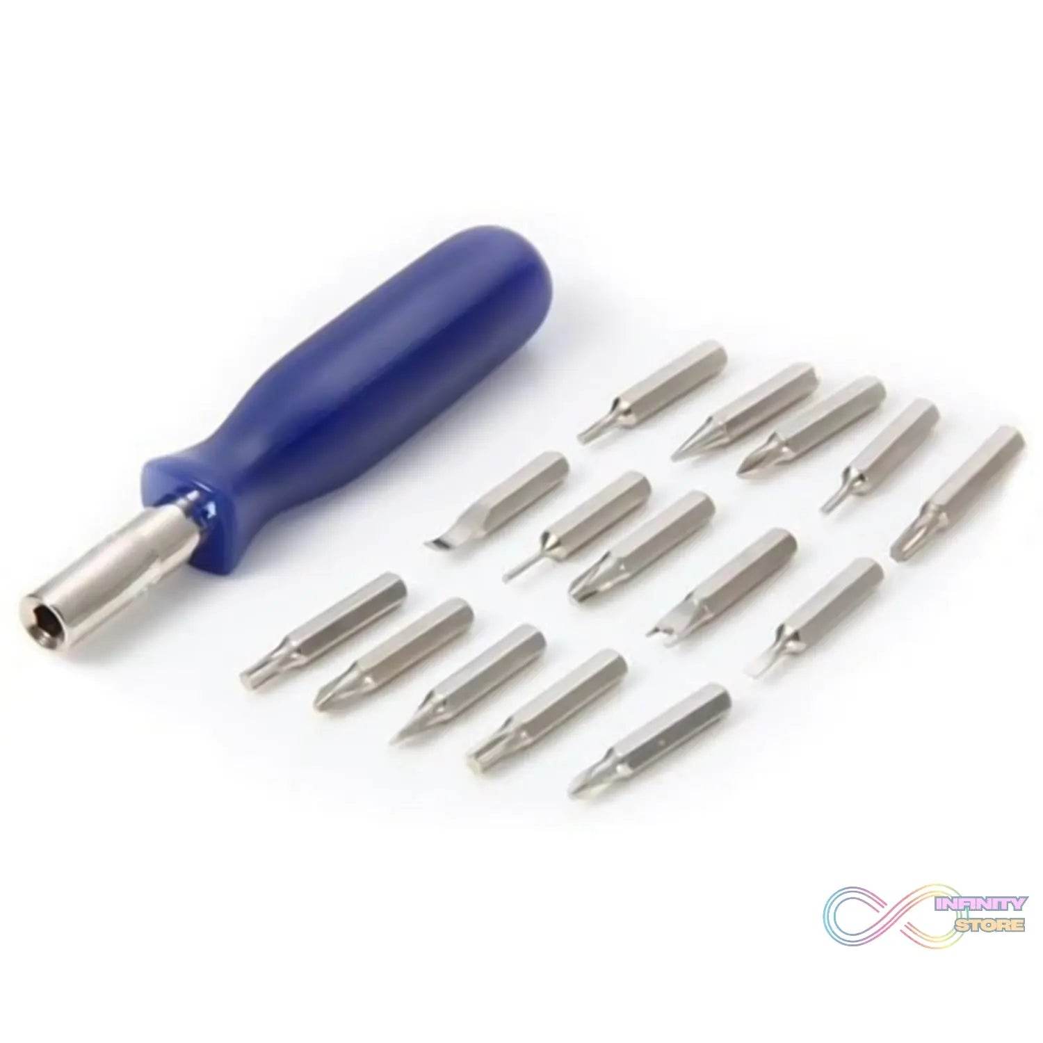 (Set of 6pc) Screwdriver Set, Steel 16 in 1 with 15 Screwdriver Bits, Professional Magnetic Driver Set - infinityexculsivestore.com