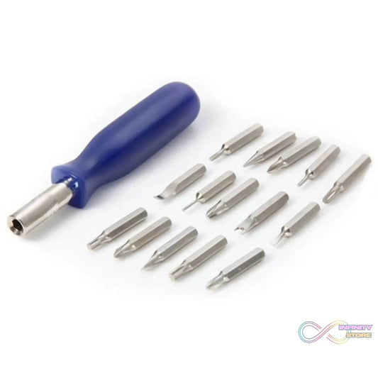 (Set of 6pc) Screwdriver Set, Steel 16 in 1 with 15 Screwdriver Bits, Professional Magnetic Driver Set - infinityexculsivestore.com