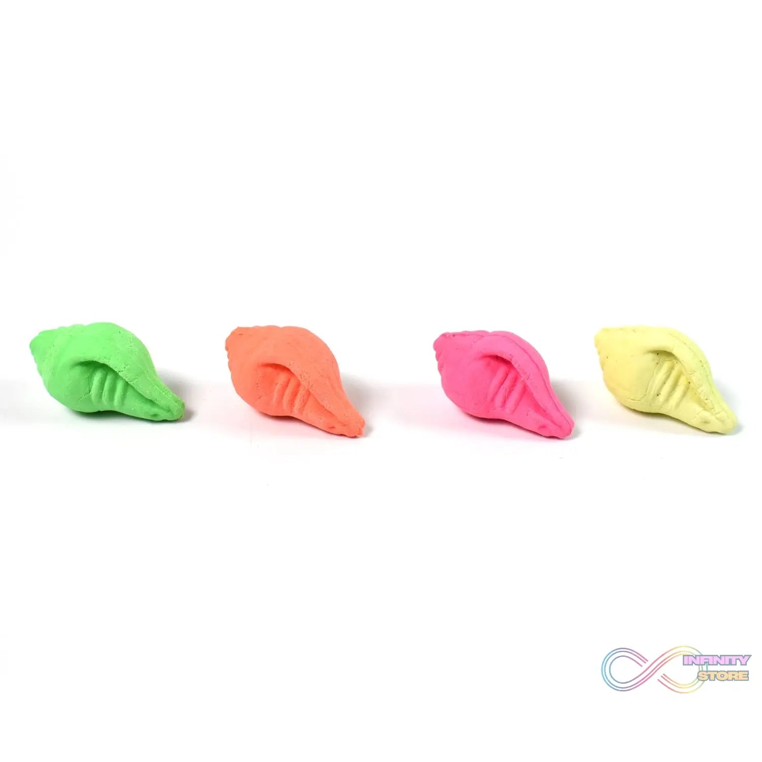 Shankh Shape Eraser Rubber (1 Pc / Mix Colour & Design) - infinityexculsivestore.com