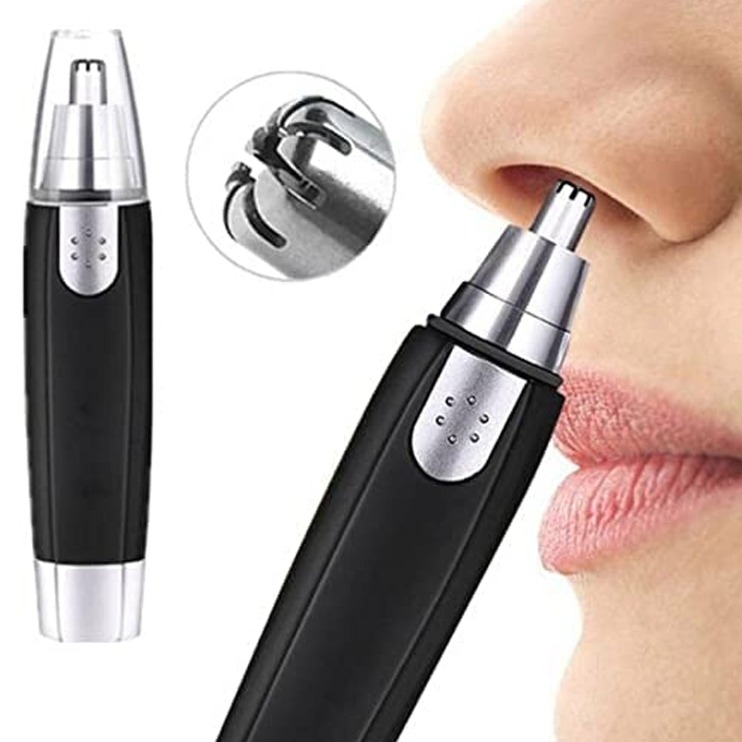 Sharp Steel Battery - Operated Ear and Nose Hair Trimmer - infinityexculsivestore.com