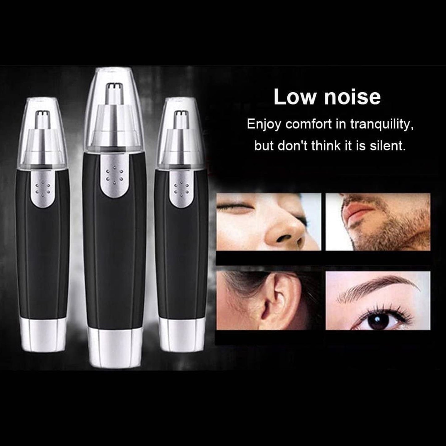 Sharp Steel Battery - Operated Ear and Nose Hair Trimmer - infinityexculsivestore.com