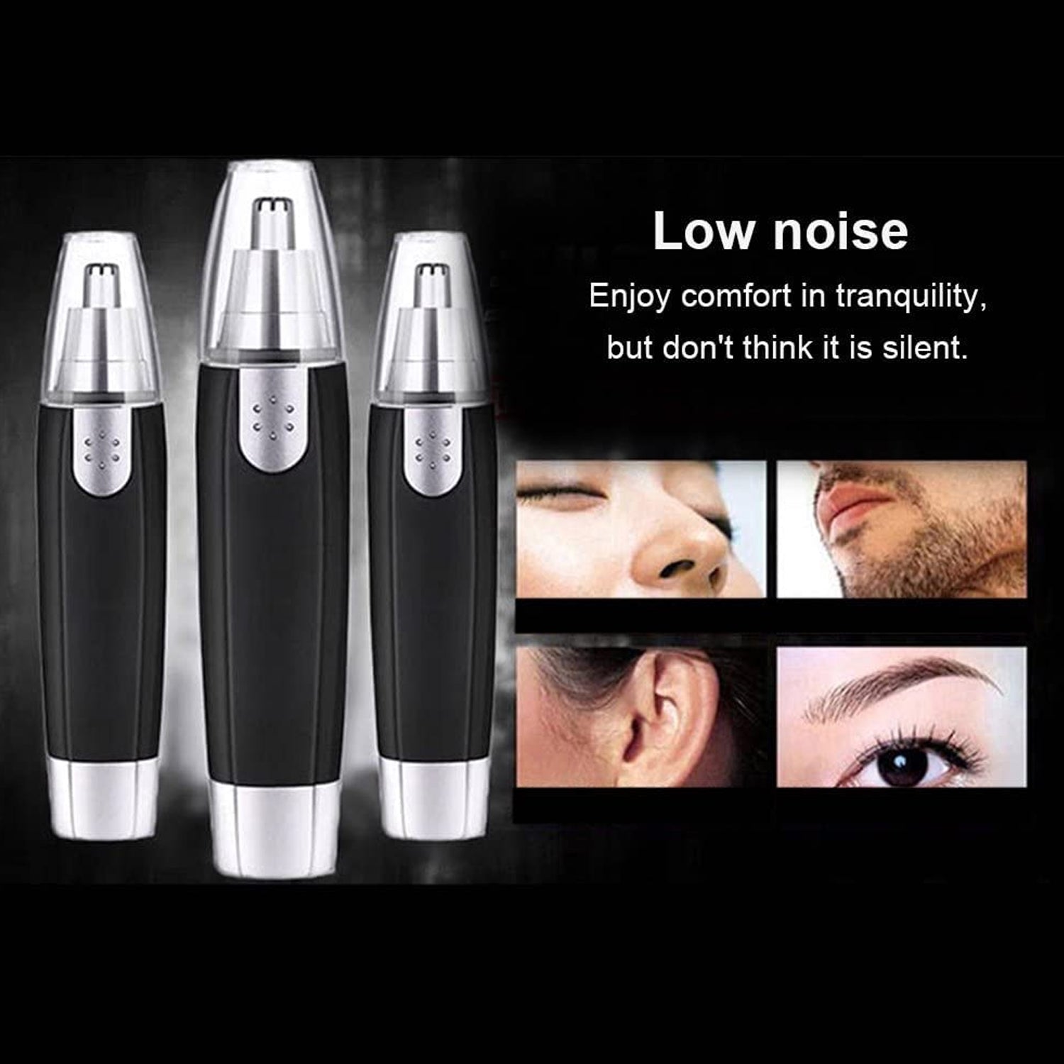 Sharp Steel Battery - Operated Ear and Nose Hair Trimmer - infinityexculsivestore.com