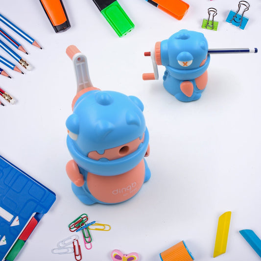 Sharpener for Pencil with Removable Tray Hardiness Steel Cutter, Kids Teddy Shaped Pencil Sharpener Machine, Birthday Return Gift Stationary Gifts - infinityexculsivestore.com