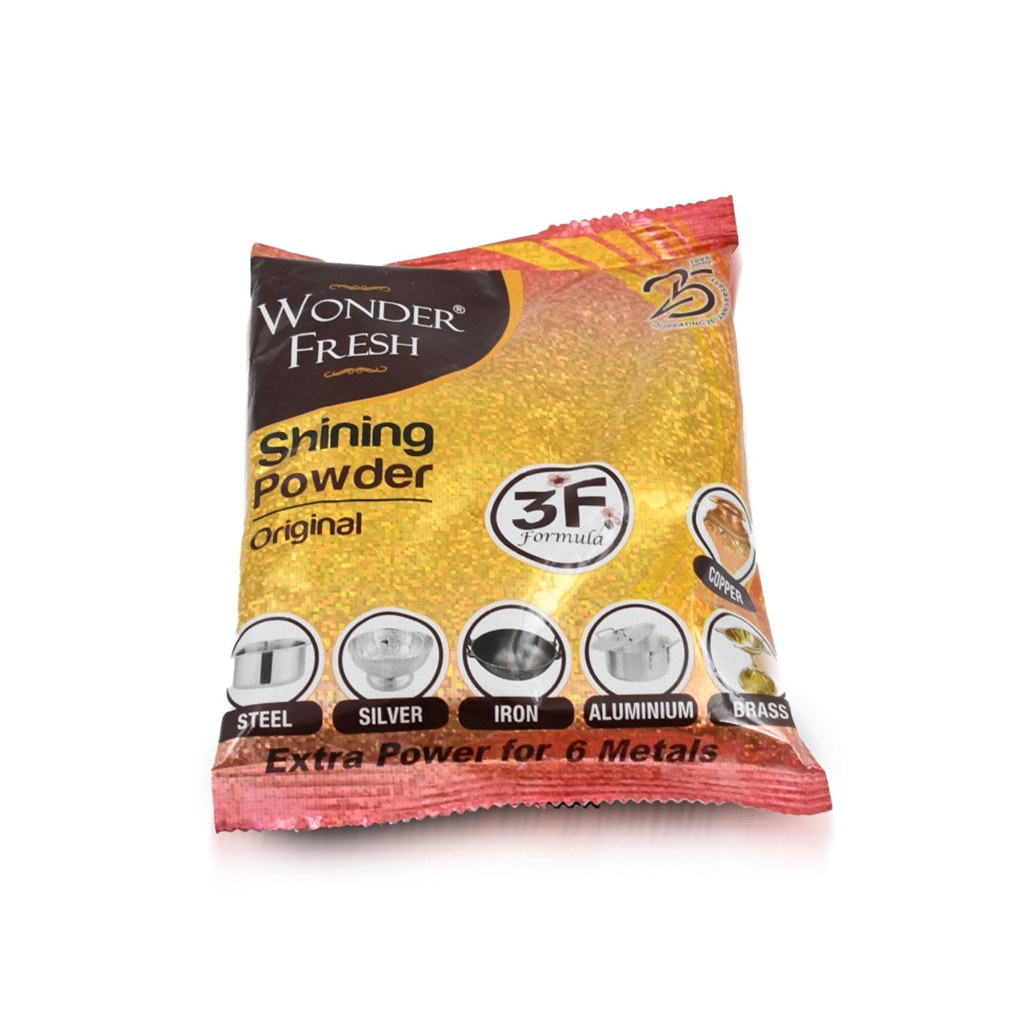 Shining Powder, Cleans and Polishes Copper, Brass, Silver, Aluminum, Iron, and Steel, Removes Tarnish and Oxidation (200 GM) - infinityexculsivestore.com