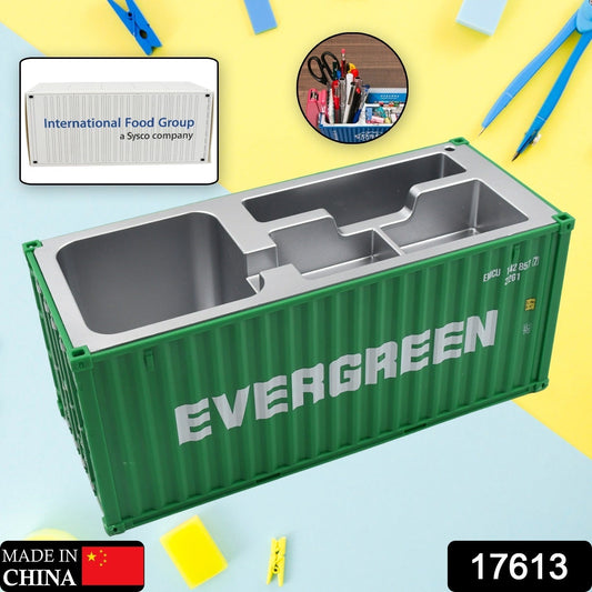 Shipping Container Pen Holder Shipping Container Model Pen Name Cardholder Simulated Container Model For Business Gift - infinityexculsivestore.com