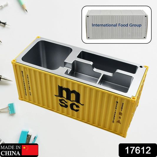 Shipping Container Pen Holder Shipping Container Model Pen Name Cardholder Simulated Container Model For Business Gift - infinityexculsivestore.com