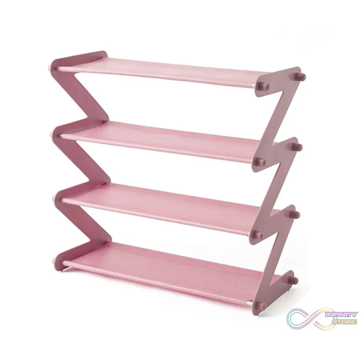 Shoe Rack Z - Shaped Four Layer (1 Pc / 4 Layer) - infinityexculsivestore.com
