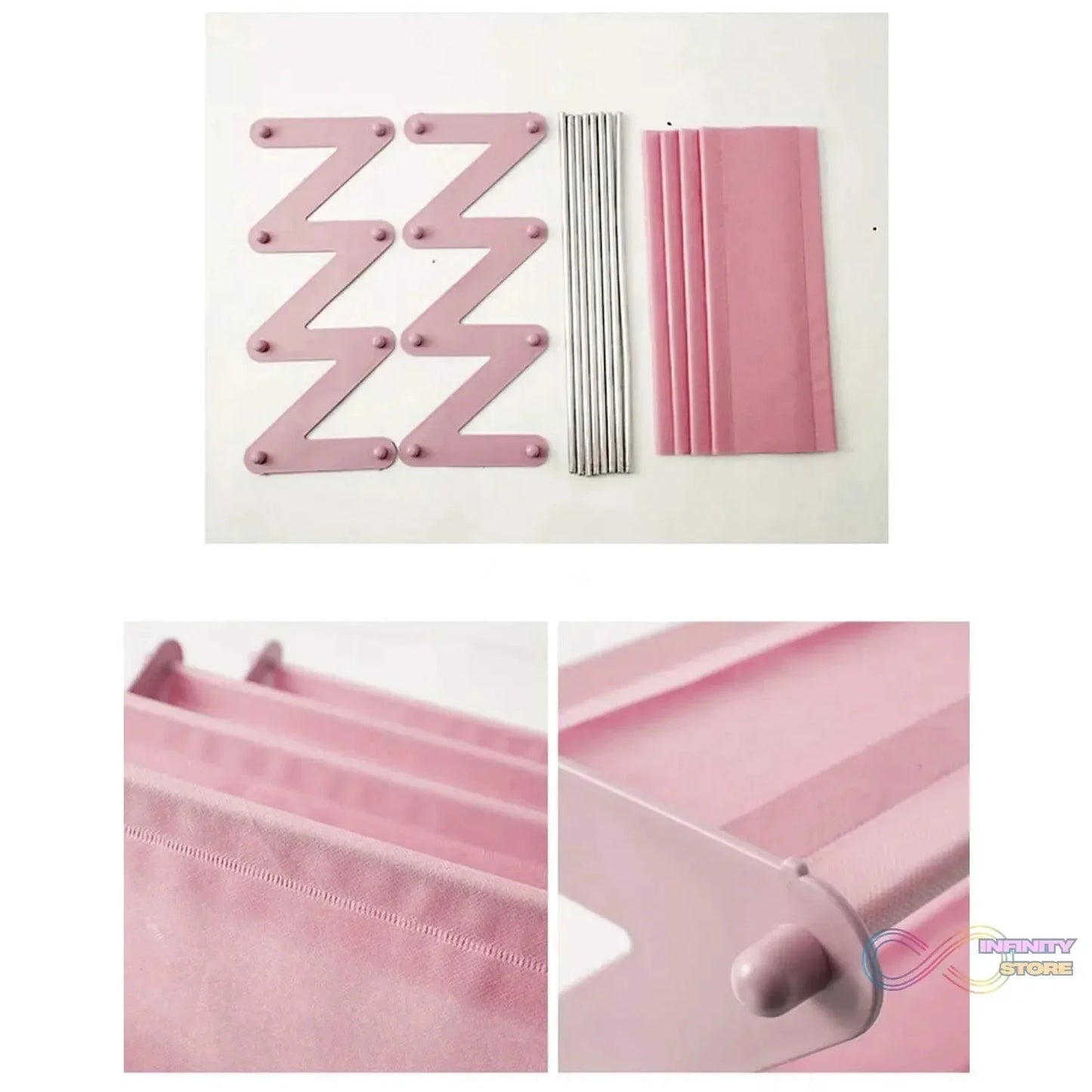 Shoe Rack Z - Shaped Four Layer (1 Pc / 4 Layer) - infinityexculsivestore.com