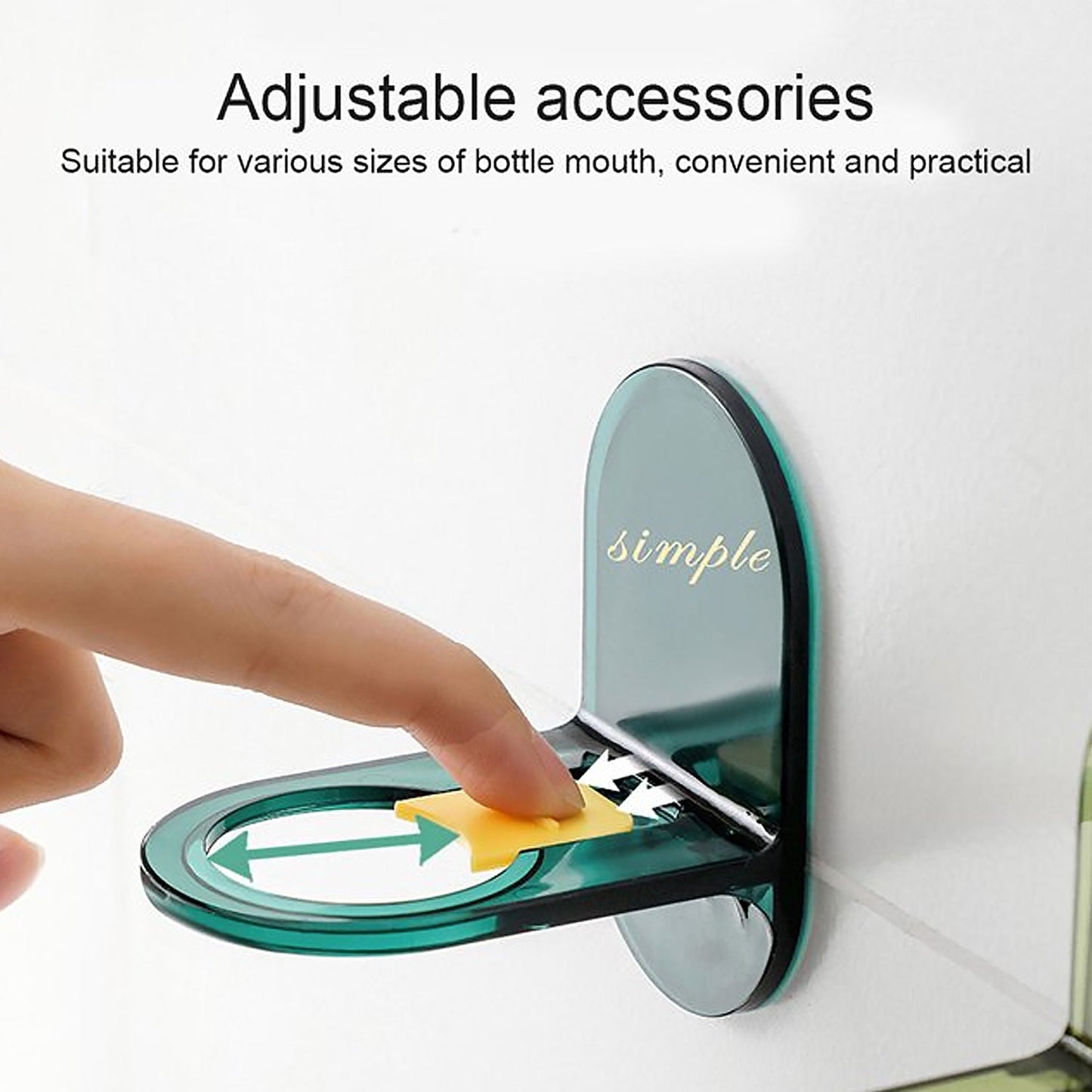 Shower Gel Bottle Holder, Wall Mounted Hook, L Shape Bottle Rack, Rust Resistant, Seamless Hook for Kitchen and Bathroom for Shampoo Lotion Soap Liquid Dispenser Bottle (1 Pc) - infinityexculsivestore.com