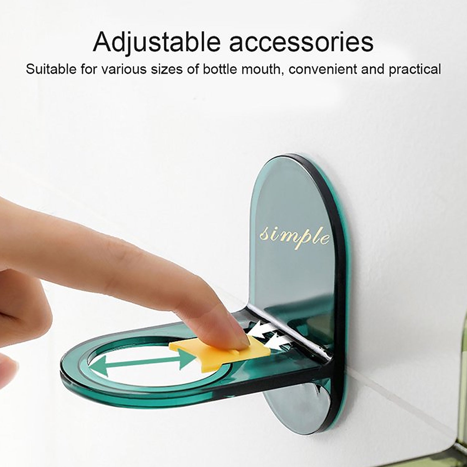 Shower Gel Bottle Holder, Wall Mounted Hook, L Shape Bottle Rack, Rust Resistant, Seamless Hook for Kitchen and Bathroom for Shampoo Lotion Soap Liquid Dispenser Bottle (1 Pc) - infinityexculsivestore.com