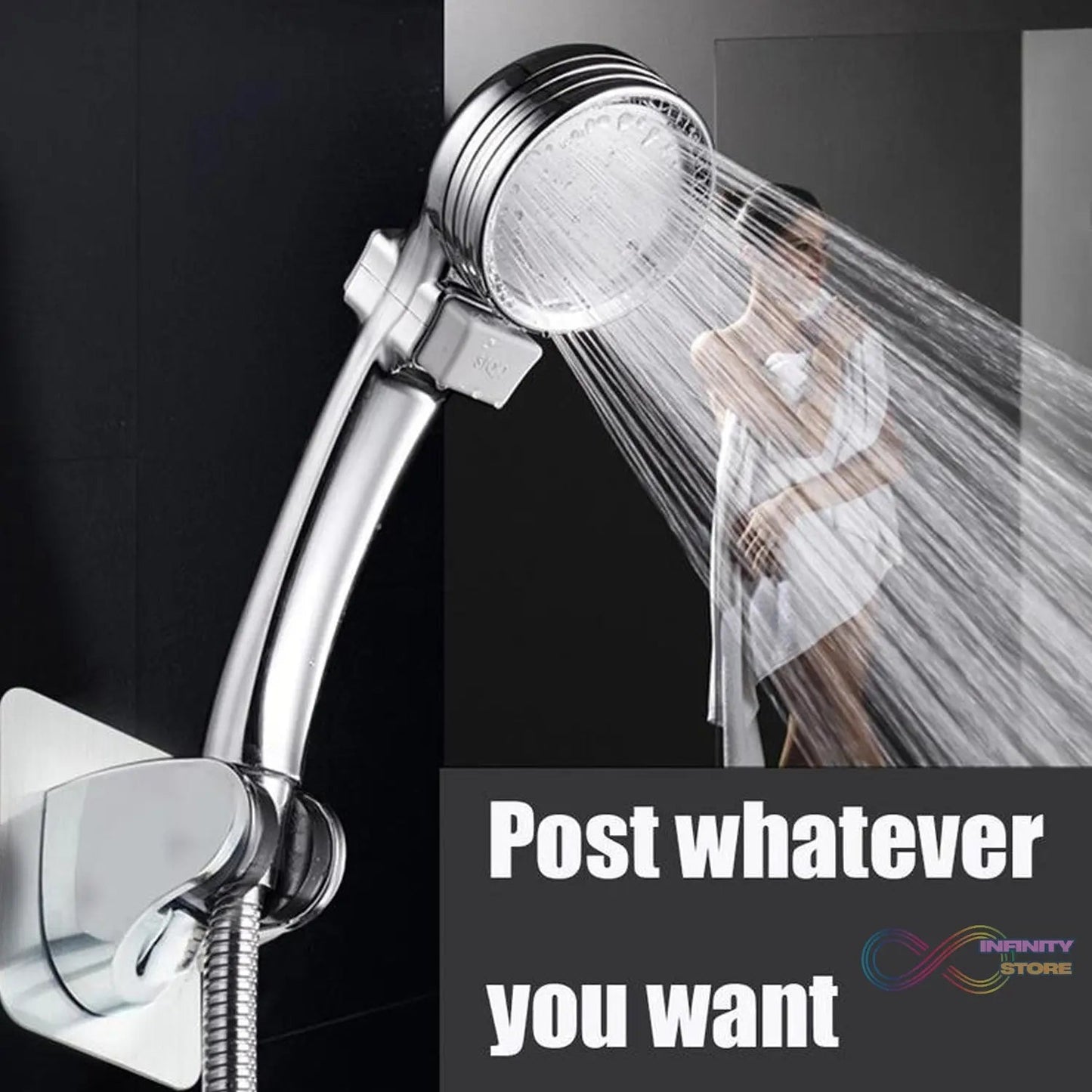 Shower Head Holder, Adhesive Handheld Shower Holder, with adhesive sticker to hold. - infinityexculsivestore.com
