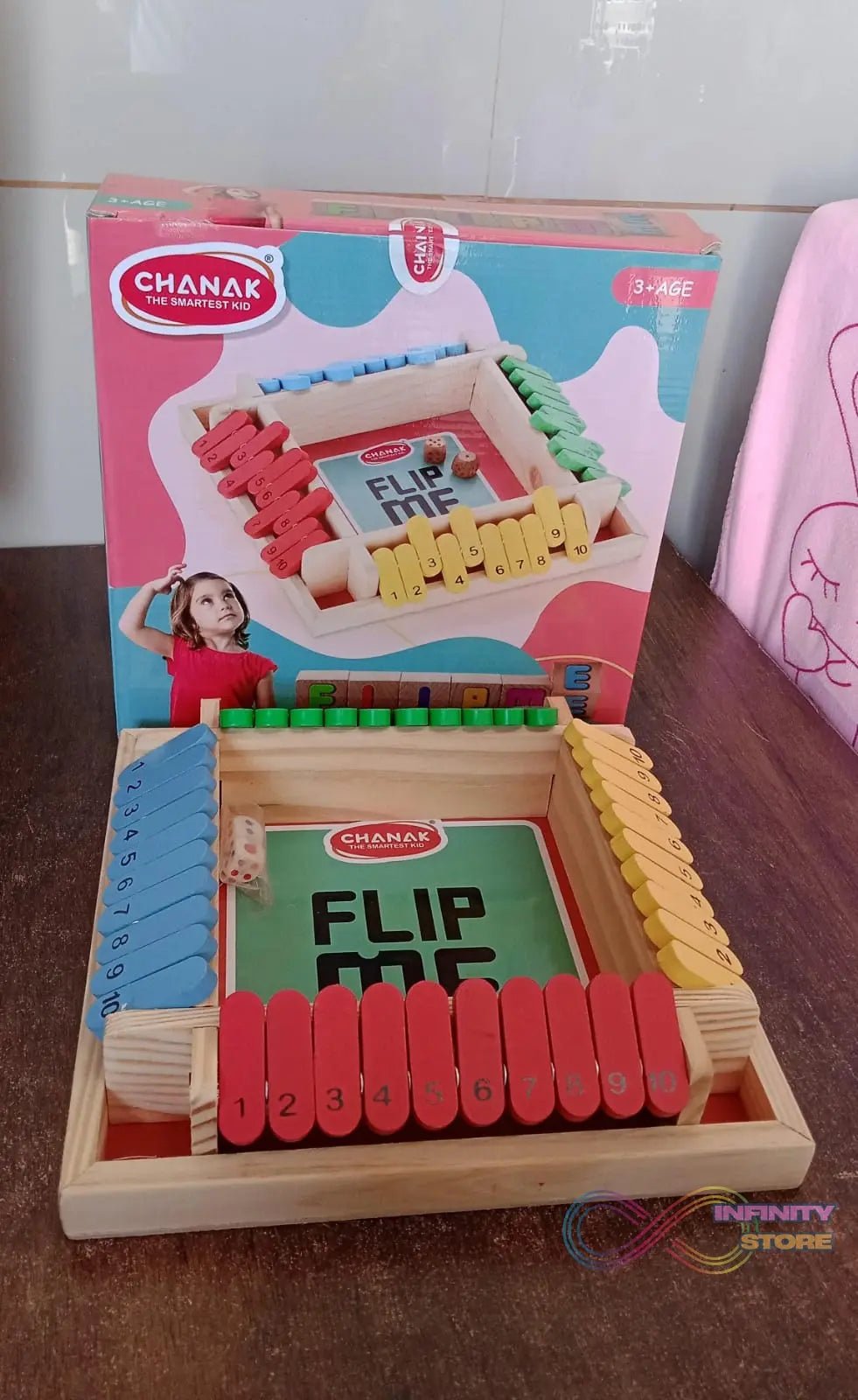 Shut The Box Dice Game, Classic Flip Me Multiplayer Game (1 Set) - infinityexculsivestore.com