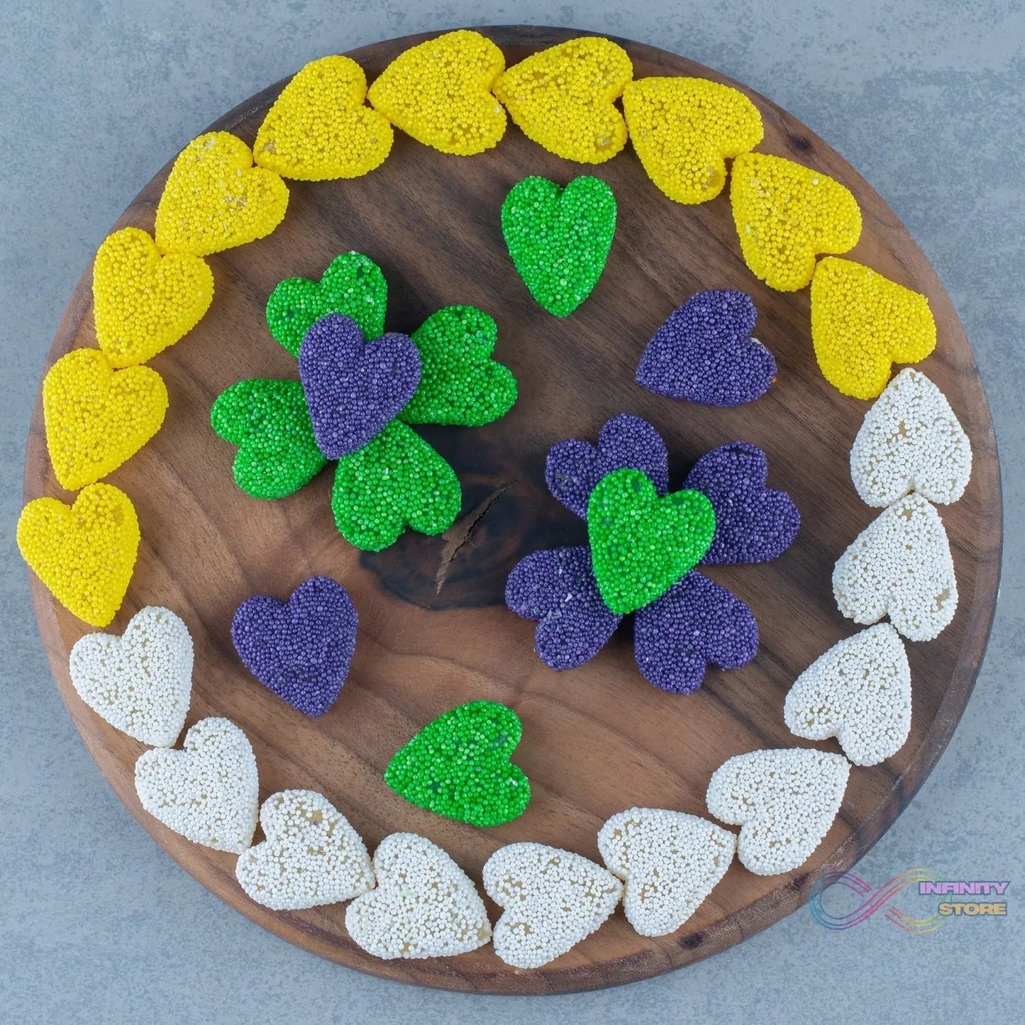 Silicon 10 Cavity Heart Shape Design Chocolate Mould Ice, Jelly Candy Mould - infinityexculsivestore.com