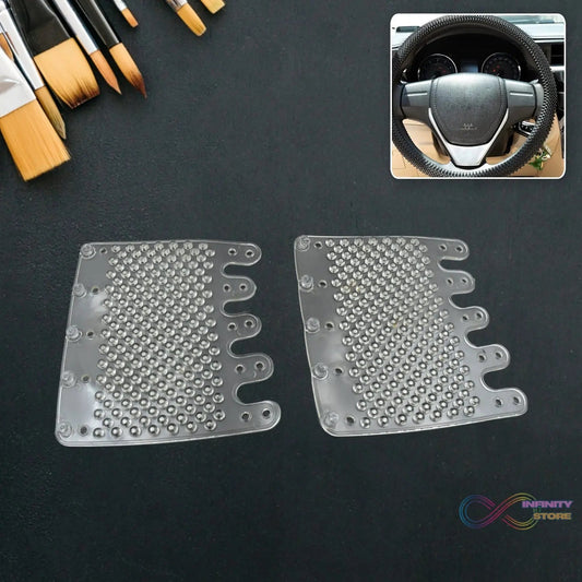 Silicon Car Massage Steering Cover High Quality Suitable For All Car (2 Pc Set) - infinityexculsivestore.com