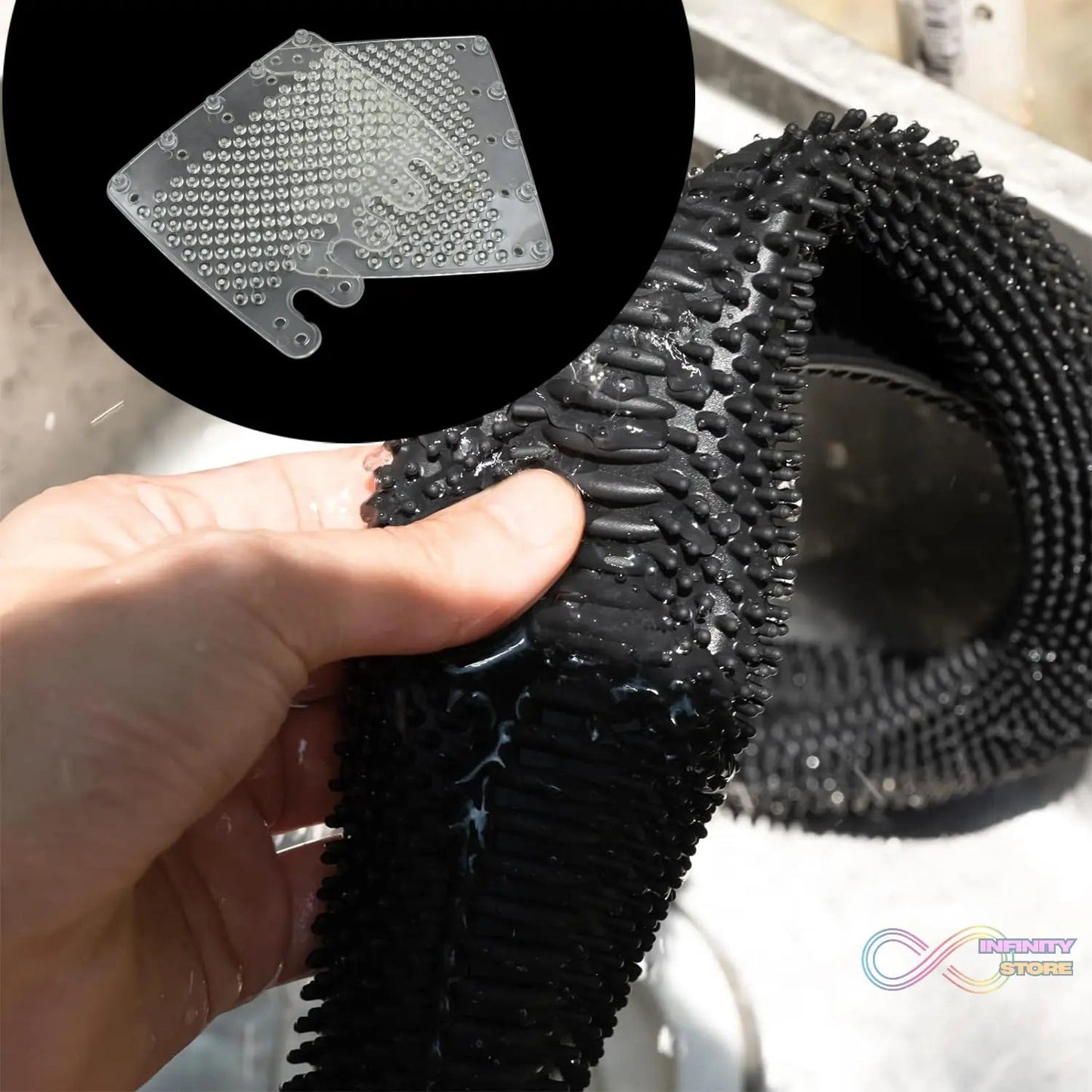 Silicon Car Massage Steering Cover High Quality Suitable For All Car (2 Pc Set) - infinityexculsivestore.com