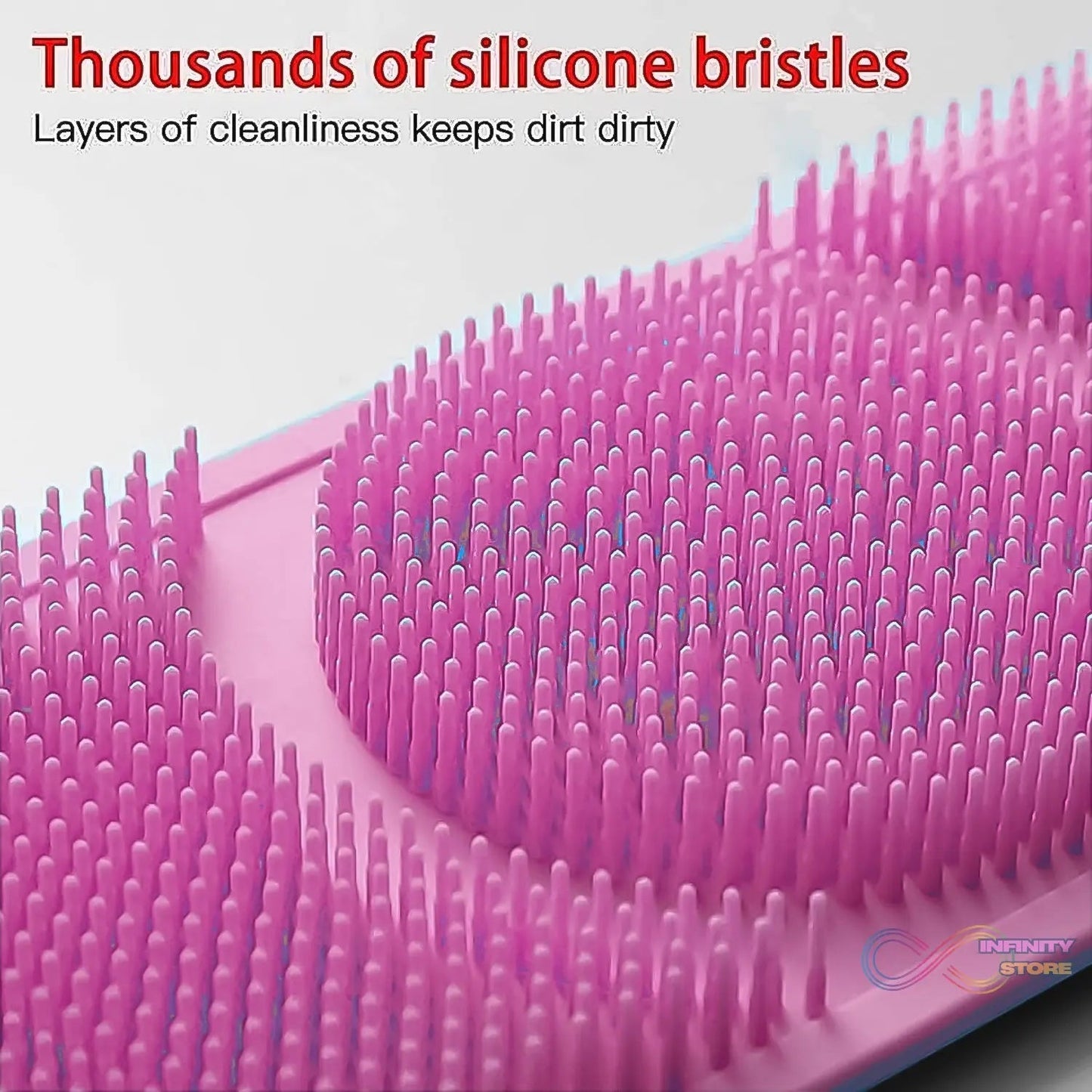 Silicone Bath Body Brush / Scrubber With Color Box (1 Pc / Mix Color) - infinityexculsivestore.com