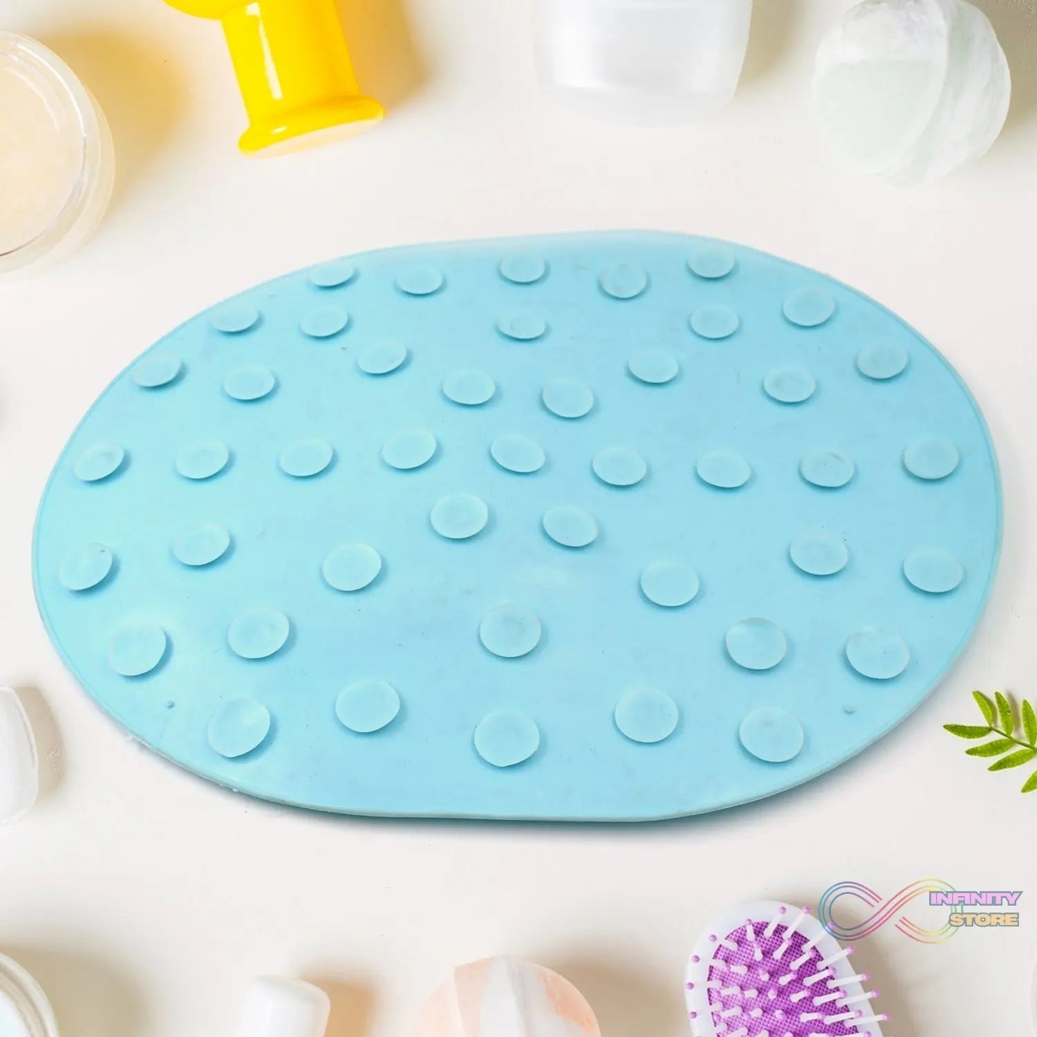 Silicone Bath Massage Cushion with Suction Cup (35×28 CM / 1 Pc) - infinityexculsivestore.com