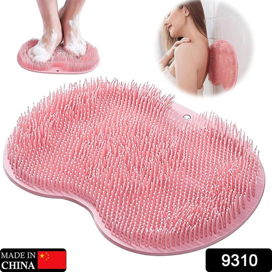 Silicone Bath Massage Cushion with Suction Cup, Shower Foot Scubber Brush Foot Bath Mat Scrubber, Anti - Slip Exfoliating Dead Skin Massage Pad Lazy Wash Feet Bathroom Mat - infinityexculsivestore.com