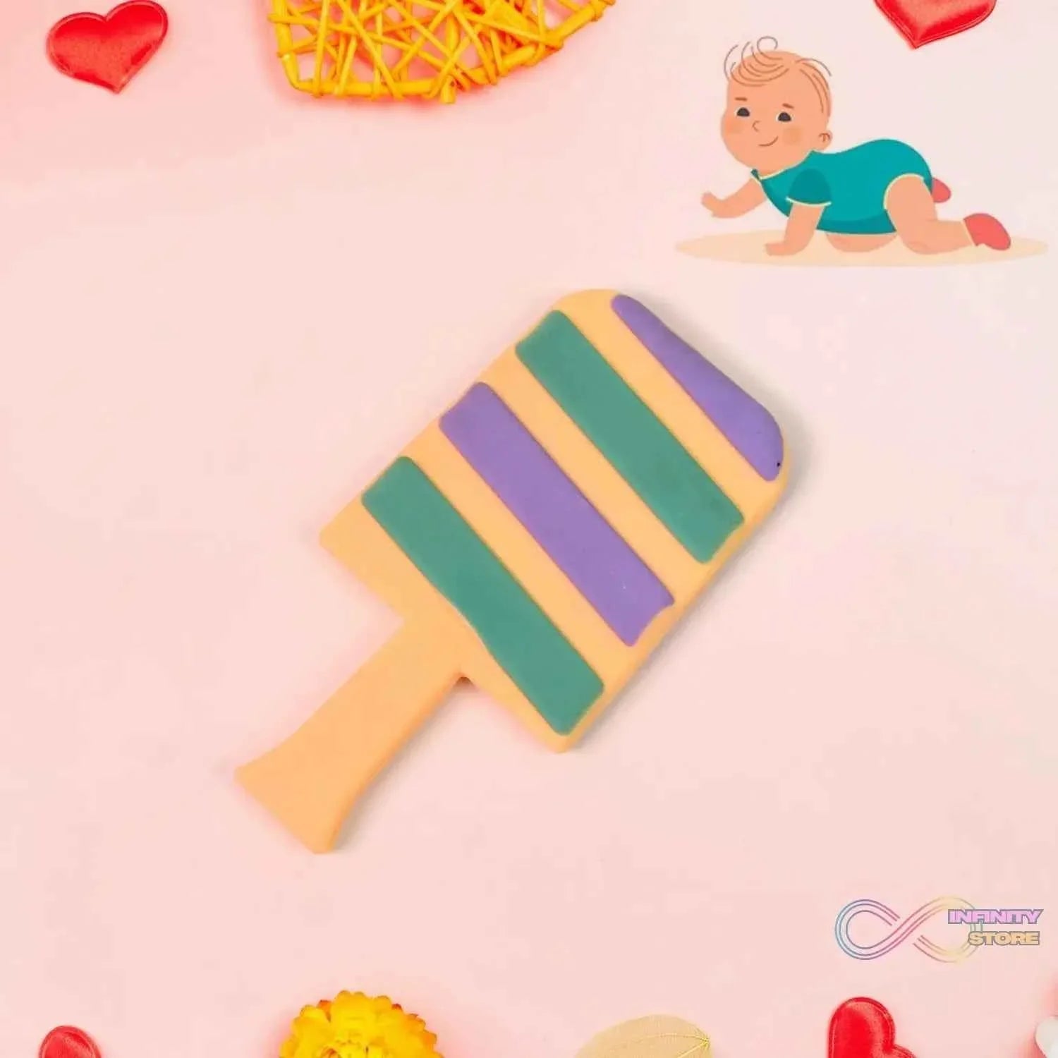 Silicone Candy Shape Teether for Baby (1 Pc) - infinityexculsivestore.com