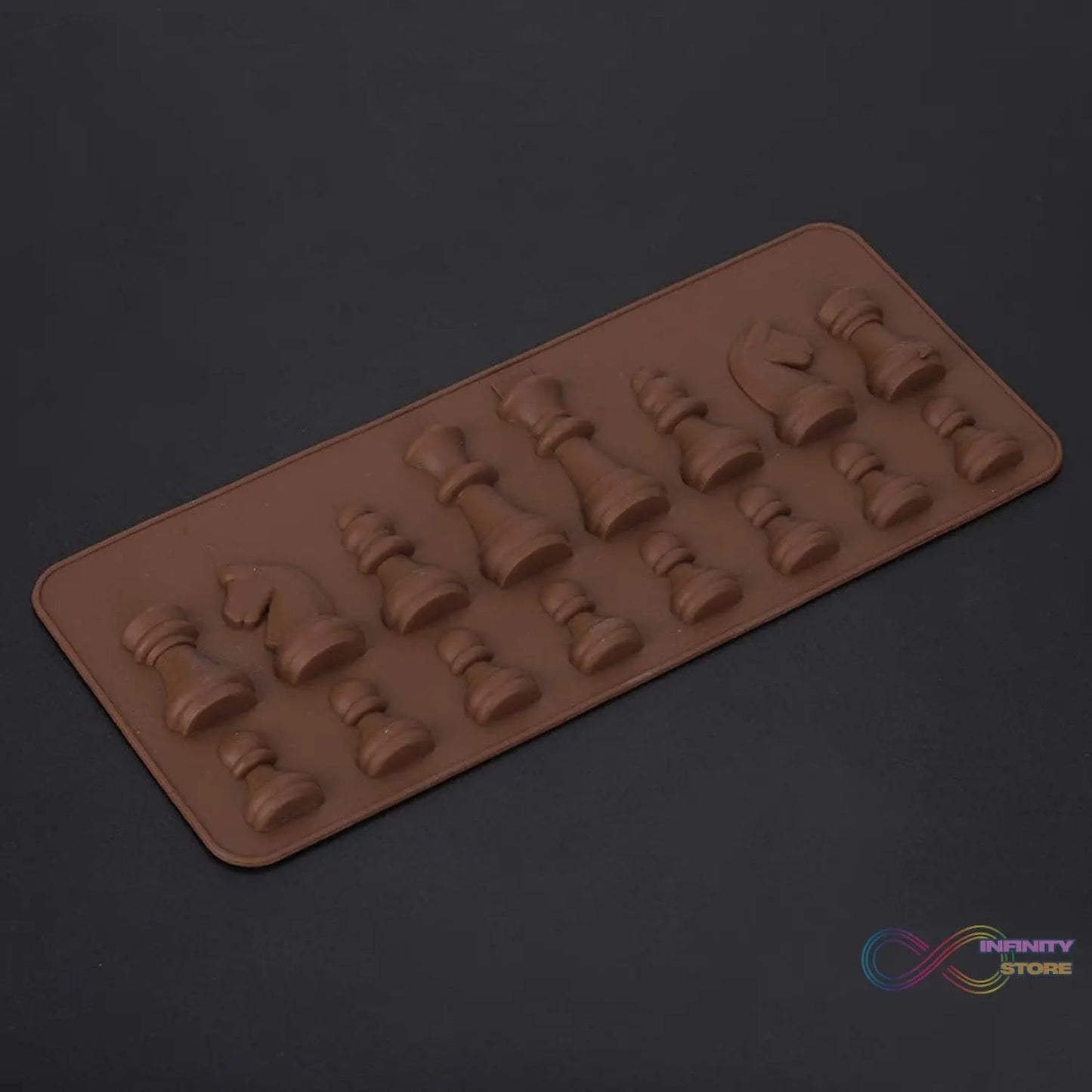 Silicone Chocolate Mould Chess Shape (1 Pc) - infinityexculsivestore.com