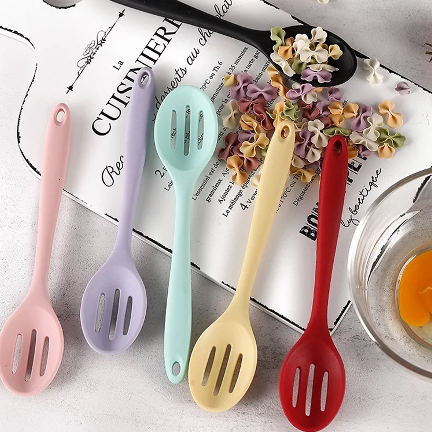 Silicone Cooking Cookware Heat - Resistant Kitchen Utensils Cookware Kitchenware (27cm) - infinityexculsivestore.com