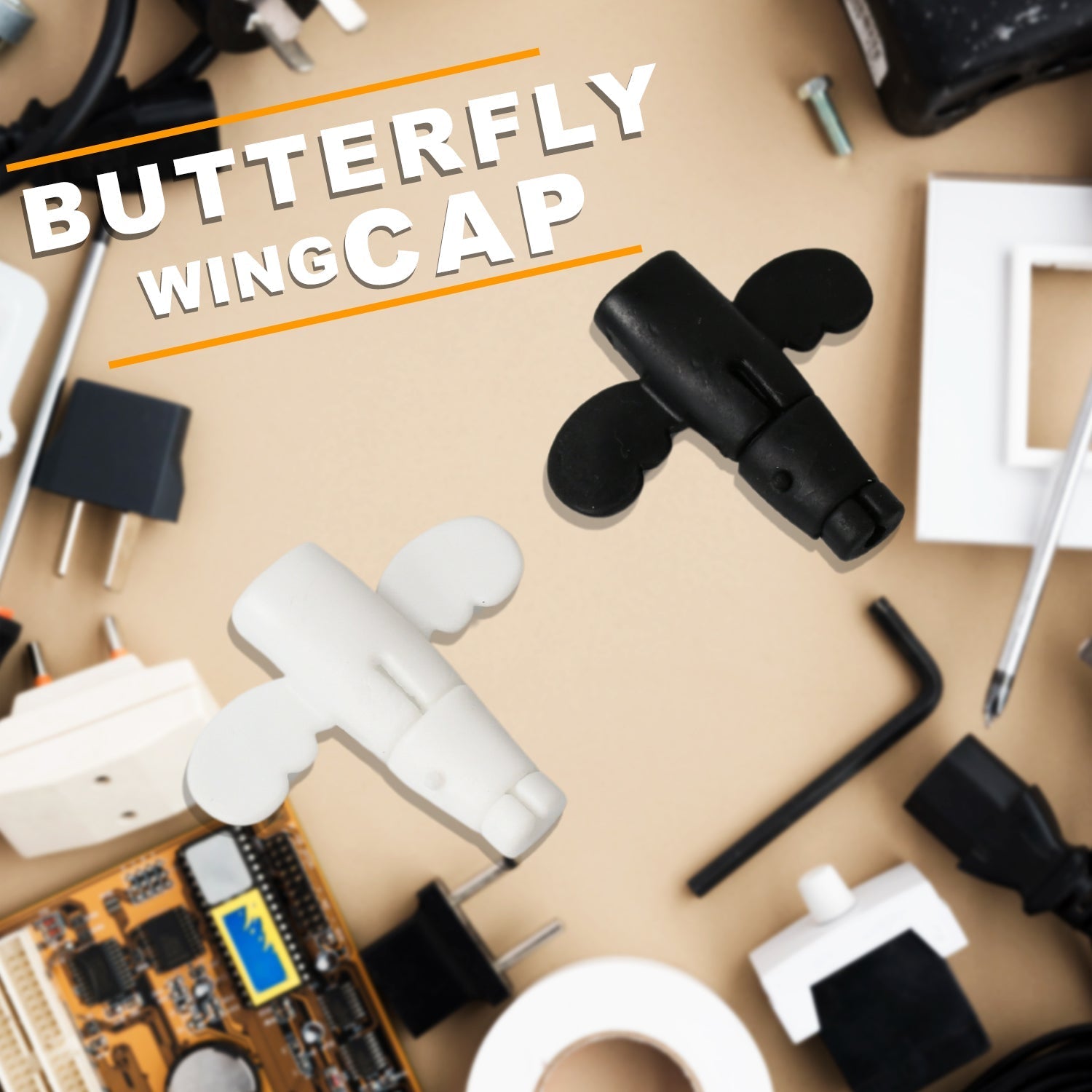 Silicone Data Cable Protector, Angel Data Cable Protective Cover, 2 in 1 Mobile Phone Cord Cord Saver Storage Tool - infinityexculsivestore.com