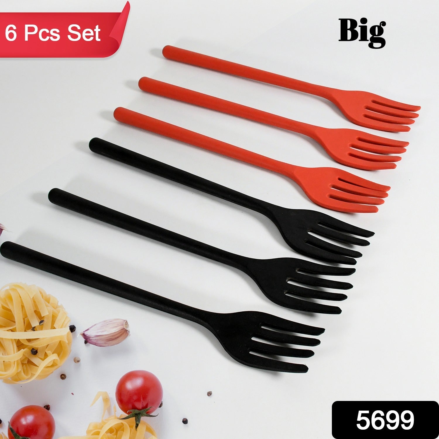 Silicone Flexible Forks, Silicone Cooking Fork Heat Resistant, Multifunctional Nonstick Blending Fork (6 Pcs) - infinityexculsivestore.com