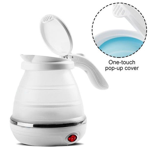 Silicone Foldable Collapsible Electric Water Kettle Camping Boiler - infinityexculsivestore.com