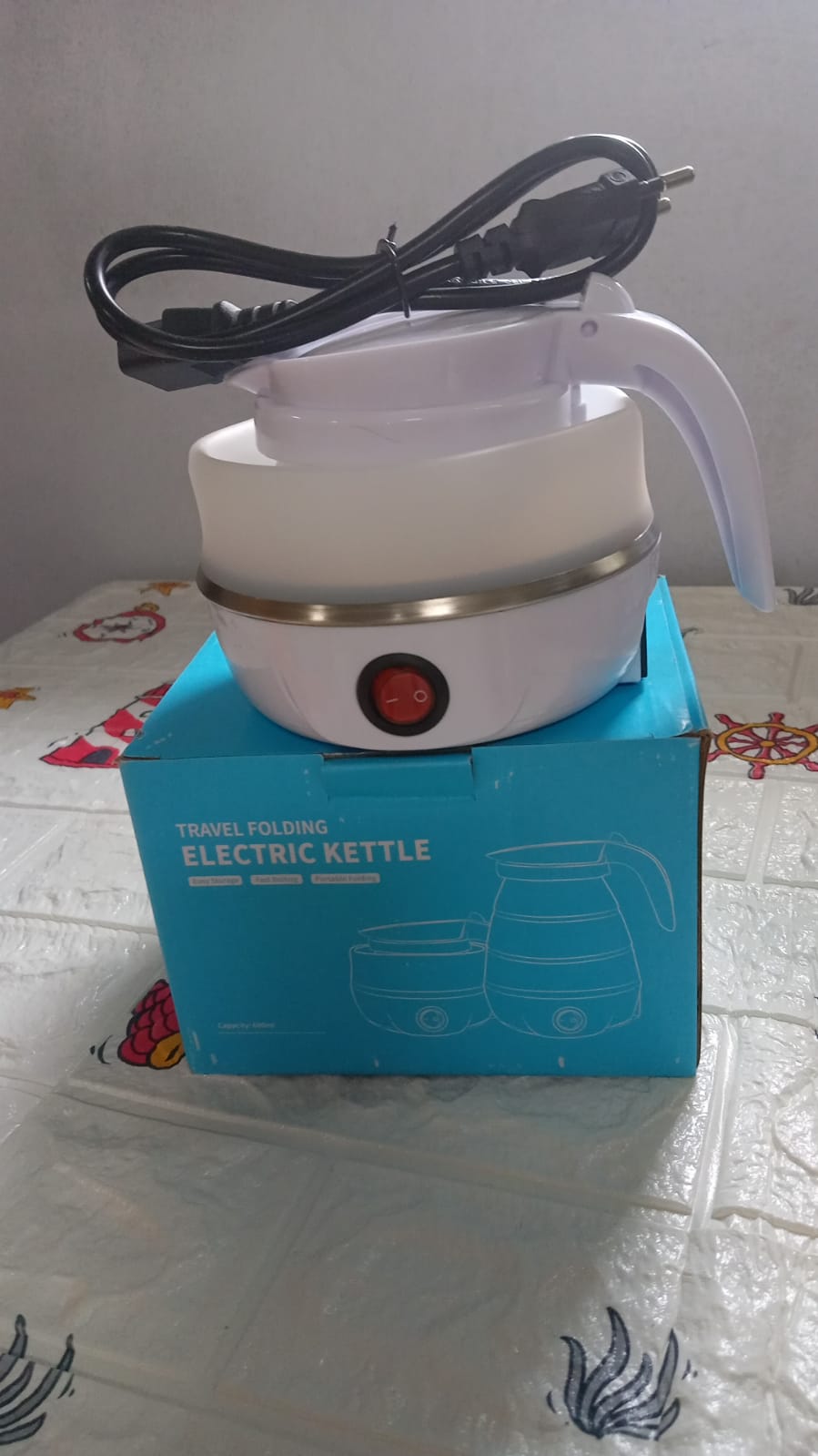 Silicone Foldable Collapsible Electric Water Kettle Camping Boiler - infinityexculsivestore.com