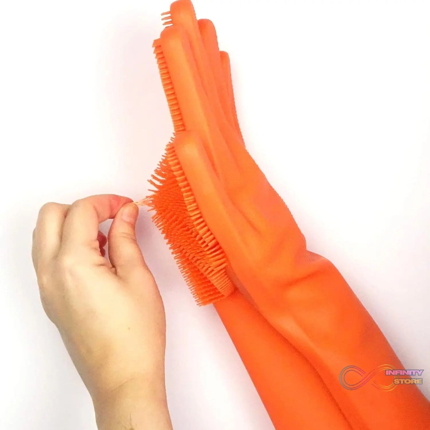 Silicone Glove with Multi - Function Blade for Cutting and Cleaning Vegetables Fruit and Other Cultures Gardening Tool (1 Pc) - infinityexculsivestore.com