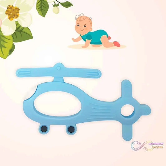 Silicone Helicopter Shape Teether for Baby (1 Pc / Mix Color) - infinityexculsivestore.com
