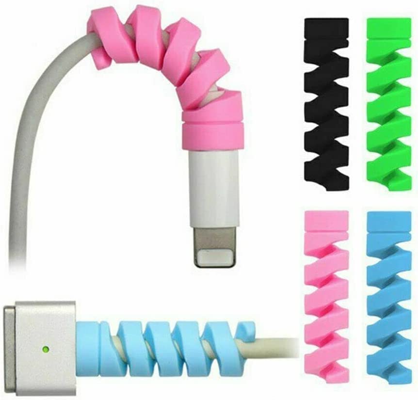 Silicone Highly Flexible Spiral Cable Wire Protector - infinityexculsivestore.com