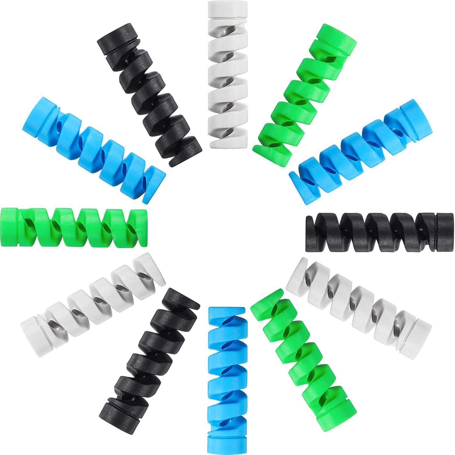 Silicone Highly Flexible Spiral Cable Wire Protector - infinityexculsivestore.com