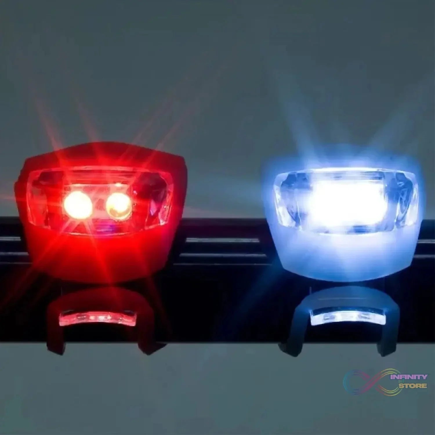 Silicone LED Bike Light Set (2 Pcs Set) - infinityexculsivestore.com