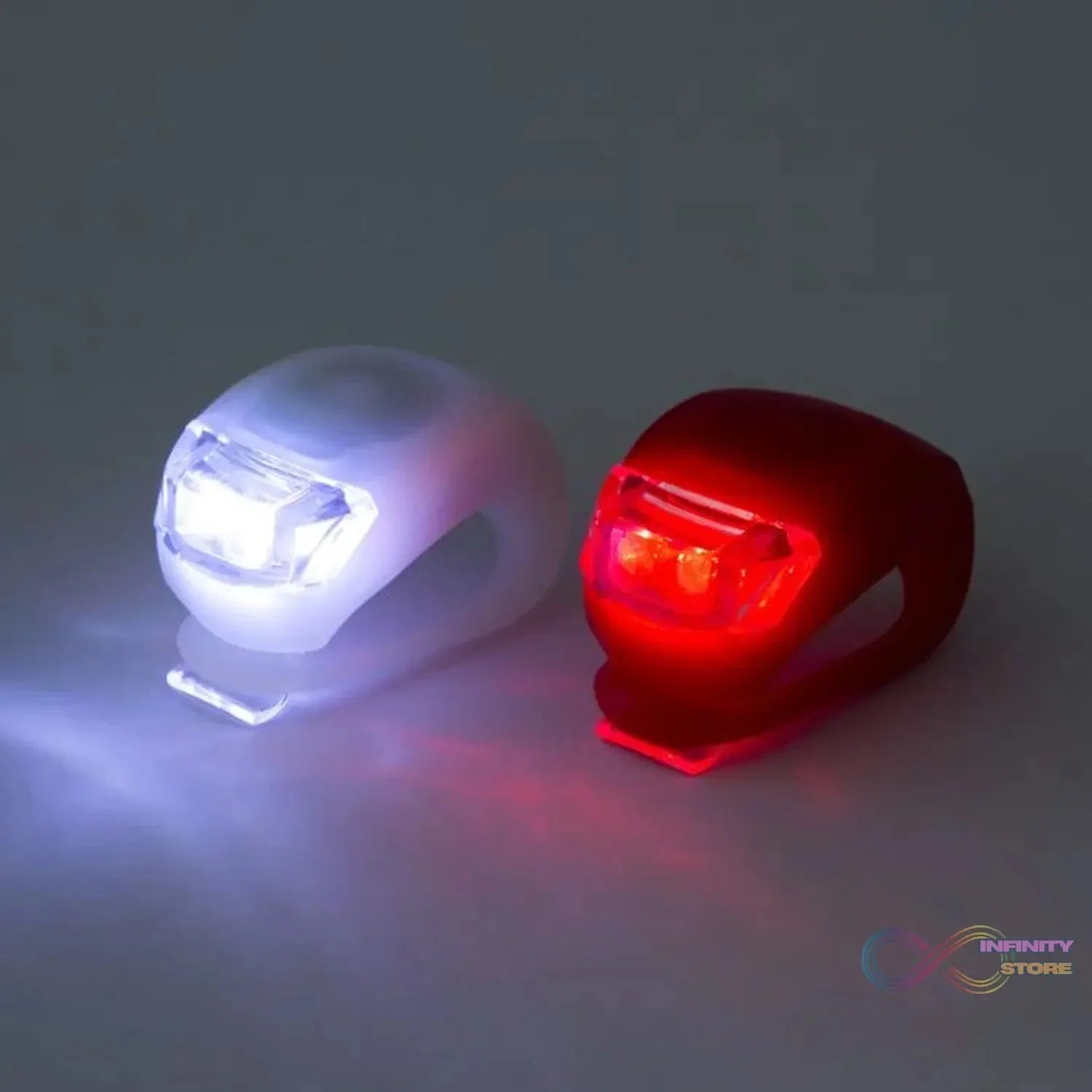 Silicone LED Bike Light Set (2 Pcs Set) - infinityexculsivestore.com