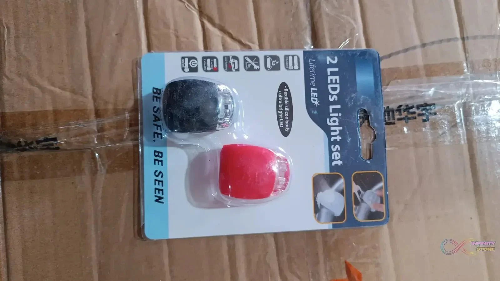 Silicone LED Bike Light Set (2 Pcs Set) - infinityexculsivestore.com