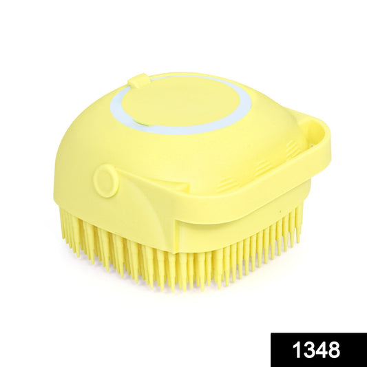 Silicone Massage Bath Body Brush Soft Bristle With Shampoo Dispenser - infinityexculsivestore.com