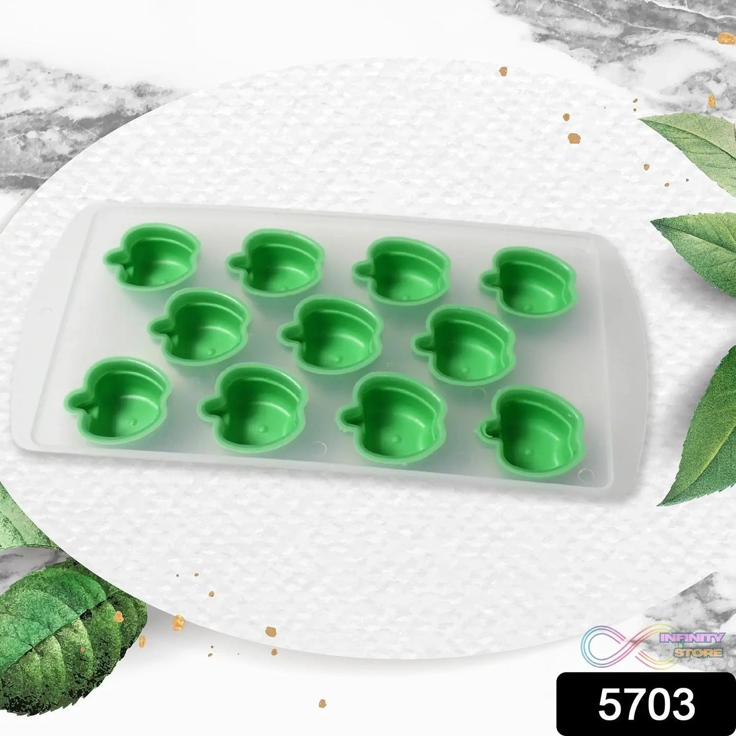 Silicone Mold Ice Cube Tray Creative Sweet Multi Type Ice Tray , Ice Cube Trays Multi Fruit Shape Ice Tray (1 Pc) - infinityexculsivestore.com
