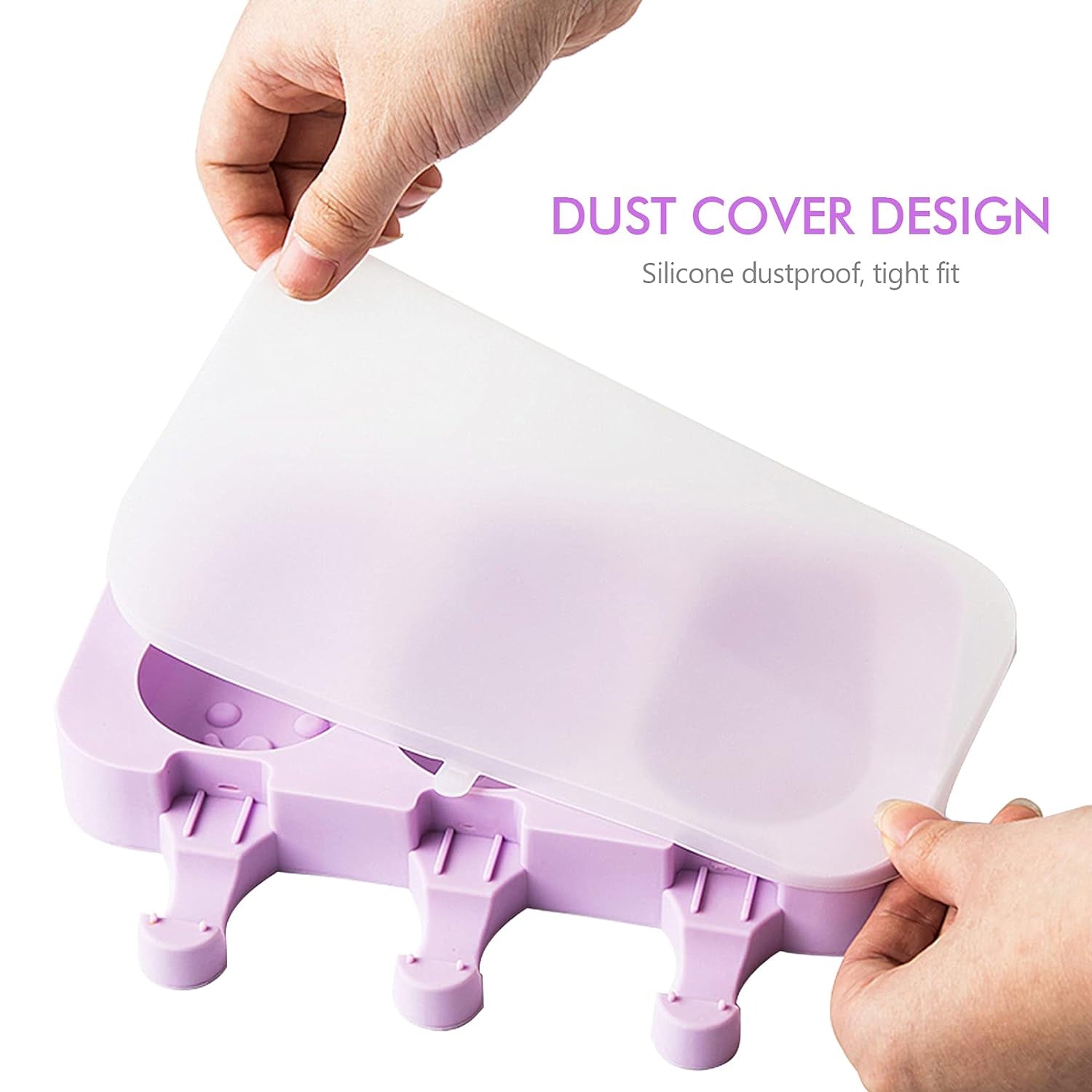 Silicone Popsicle Molds, Ice Pop Maker Molds with Lids and Sticks for Kids DIY Homemade Ice Cream, (With 50 Sticks) - infinityexculsivestore.com