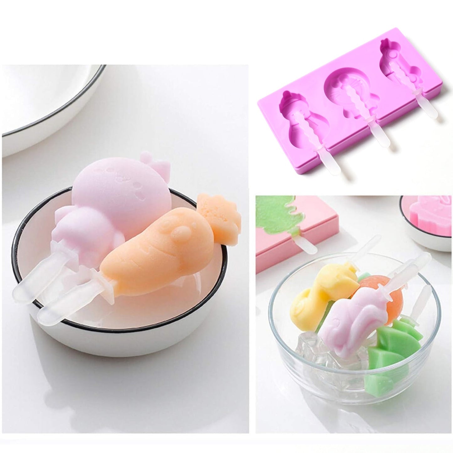 Silicone Popsicle Molds, Reusable Ice Cream Molds With Sticks And Lids. A Must - Have Popsicle Mold For Summer. - infinityexculsivestore.com