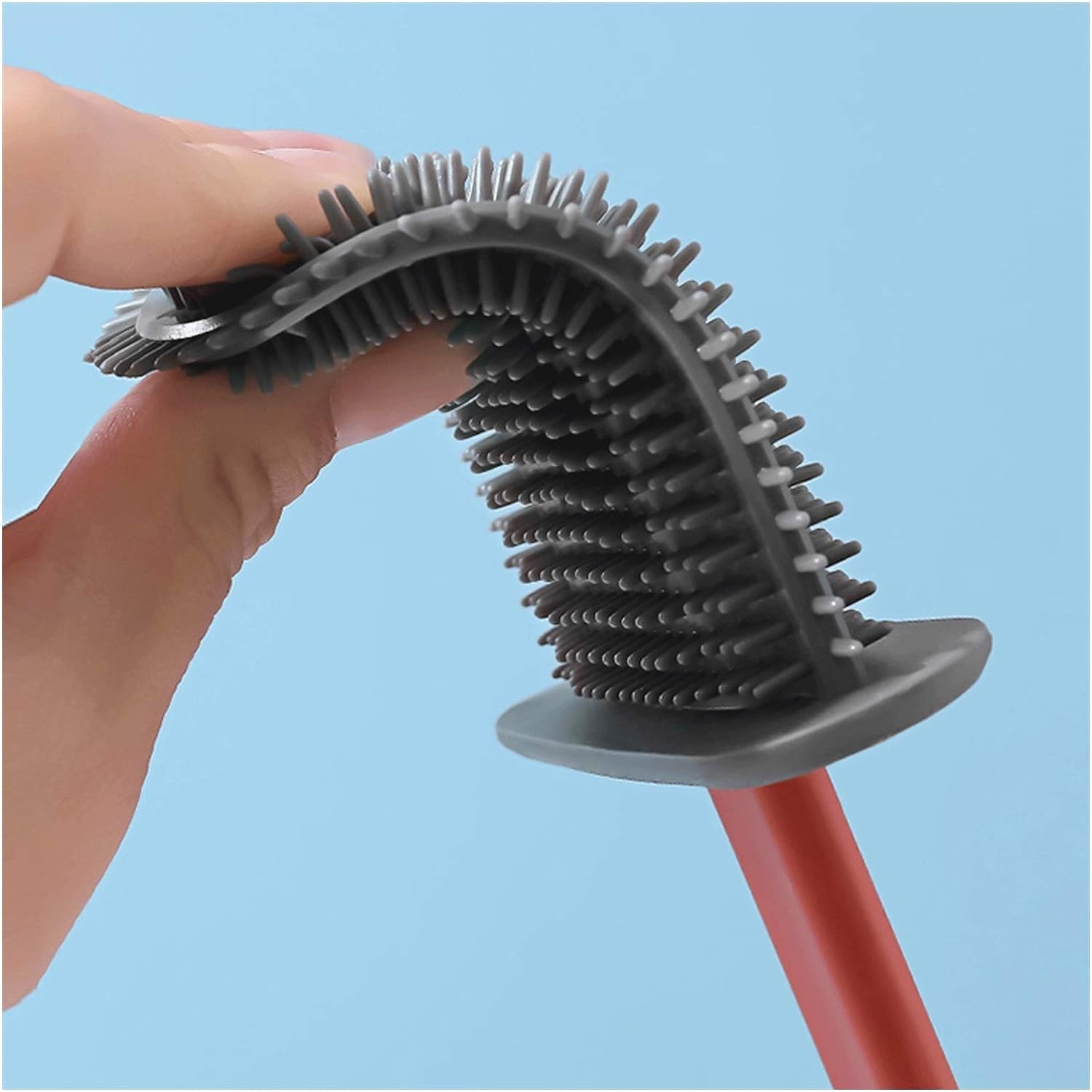 Silicone Toilet Brush with Holder (Without Box) - infinityexculsivestore.com