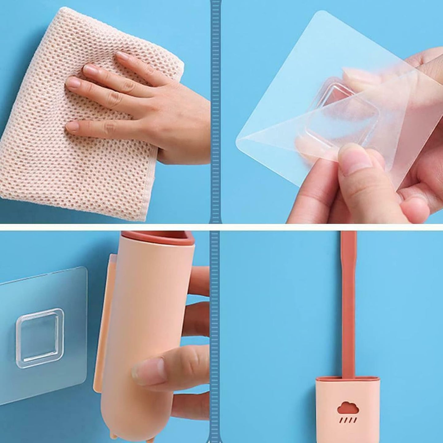 Silicone Toilet Brush with Holder (Without Box) - infinityexculsivestore.com