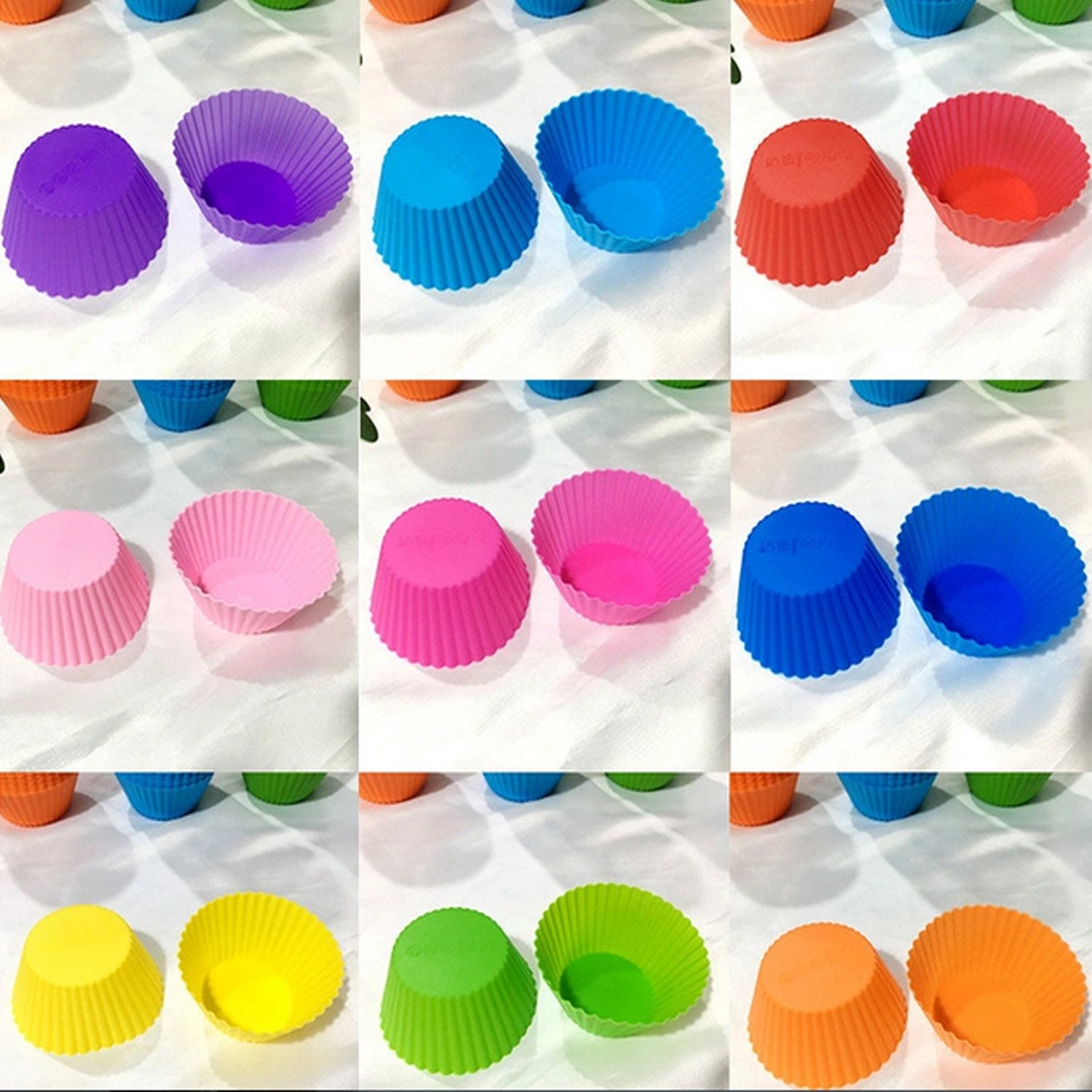 Silicone cupcake Shaped Baking Mold Fondant Cake Tool Chocolate Candy Cookies Pastry Soap Moulds (6 pc) - infinityexculsivestore.com