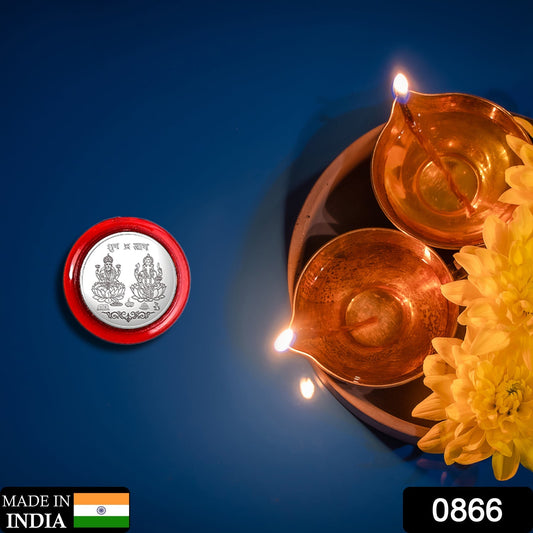 Silver color Coin for Gift & Pooja (Metal is not silver) - infinityexculsivestore.com