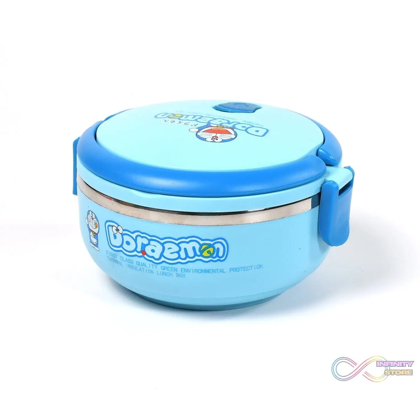 Single Layer Doraemon Steel Lunch Box High Quality Premium Lunch Box For Office & School Use - infinityexculsivestore.com