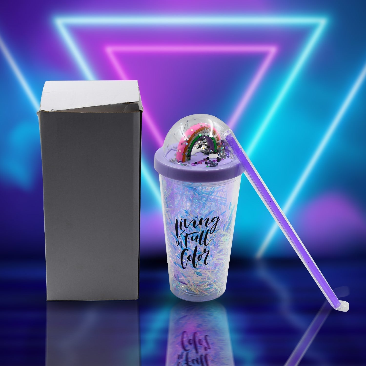 Sipper Bottle with Straw, LED Glow Light for Kids/Tumbler with Straw/Vacuum Flask/Sipper Plastic Tumbler/Sipper Bottle with Straw (Pack of 1) - infinityexculsivestore.com